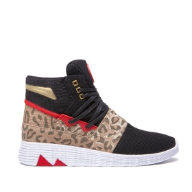 Mens Supra High Top Shoes JAGATI Animal/white | AU-82538